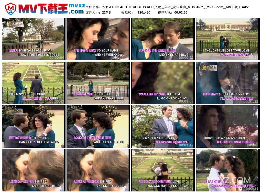 佚名-LONG AS THE ROSE IS RED(人物)_英语_流行歌曲_MC804571